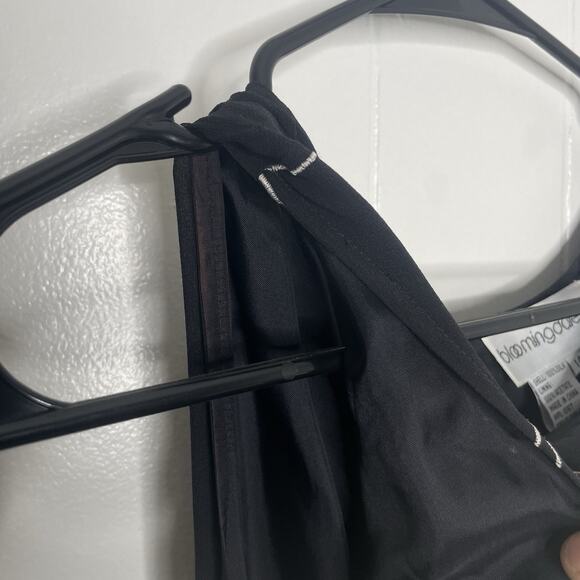 Vintage Bloomingdale’s Silk Beaded Black Evening Dress 14 Gothic Witchy Vamp - Picture 7 of 13